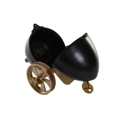 Table clock DKD Home Decor Black Golden Colonial-2