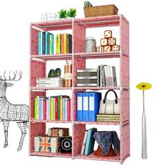 Discover the perfect blend of form and function in this double-grid bookshelf-1