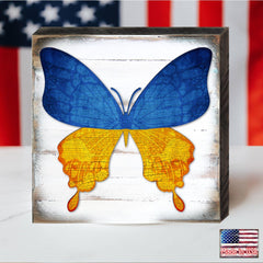 Ukraine Butterfly Wooden Decor - International Decor - 8187128B-1