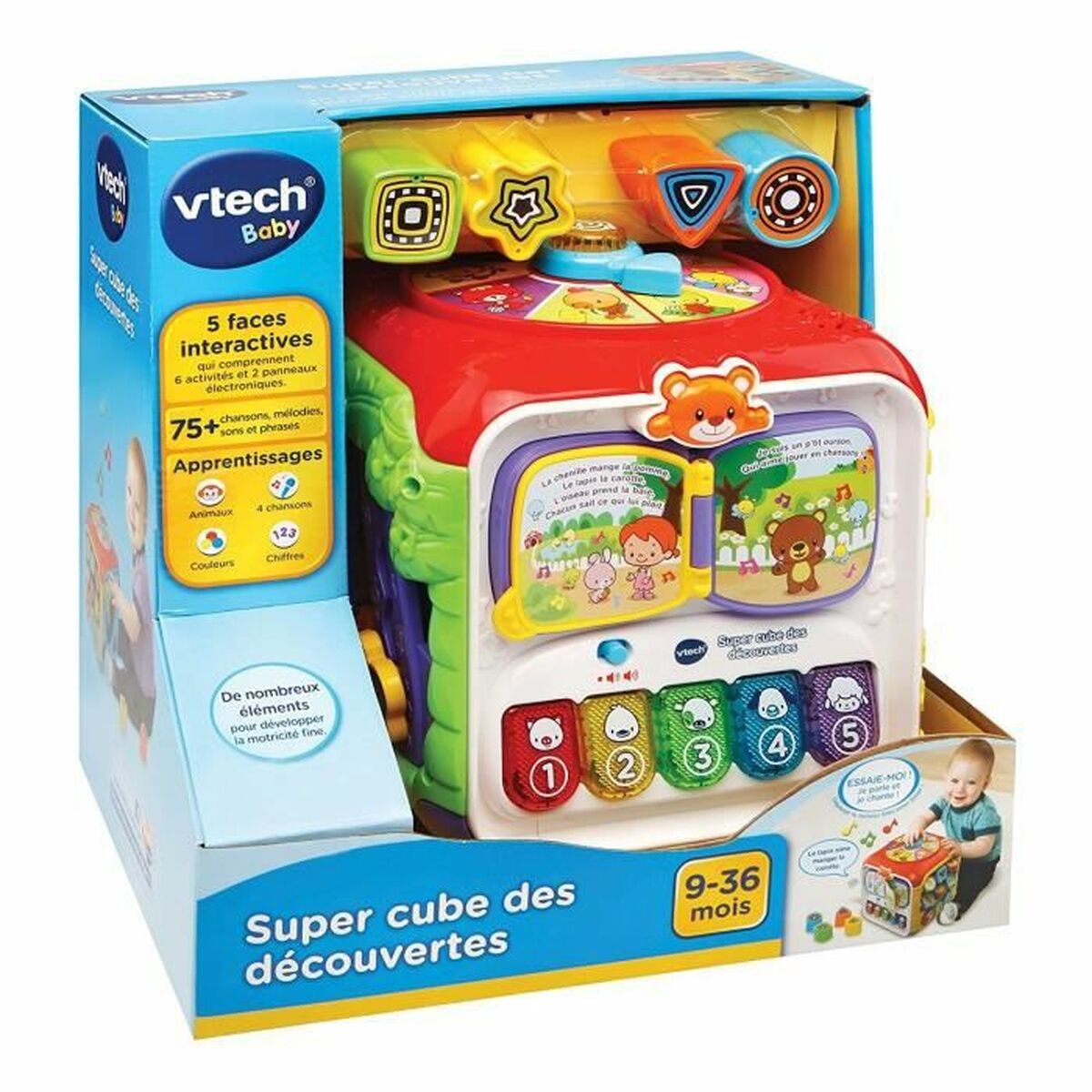 Interactive Toy for Babies Vtech Baby Super Cube of the Discoveries-0
