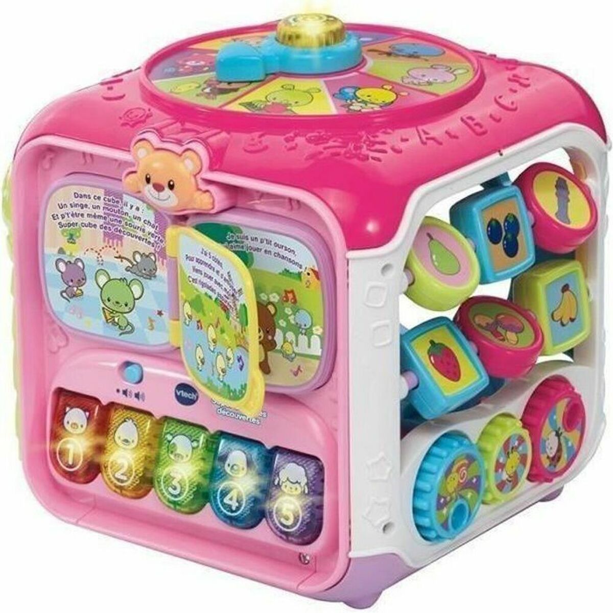 Educational Game Vtech Baby Super cube des découvertes rose-0