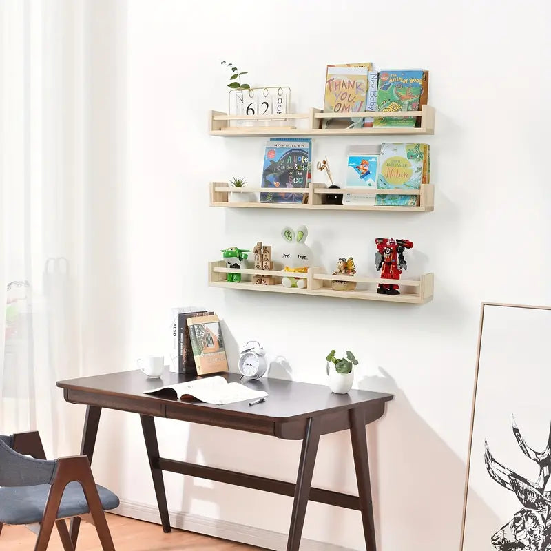 Chic Hanging Book Shelf: Elevate Your Book Display-2