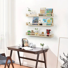 Chic Hanging Book Shelf: Elevate Your Book Display-2