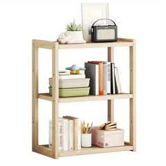 Multi-storey Wooden Bookshelves-0