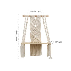 Organization meets style with this sleek wooden floating shelf-2