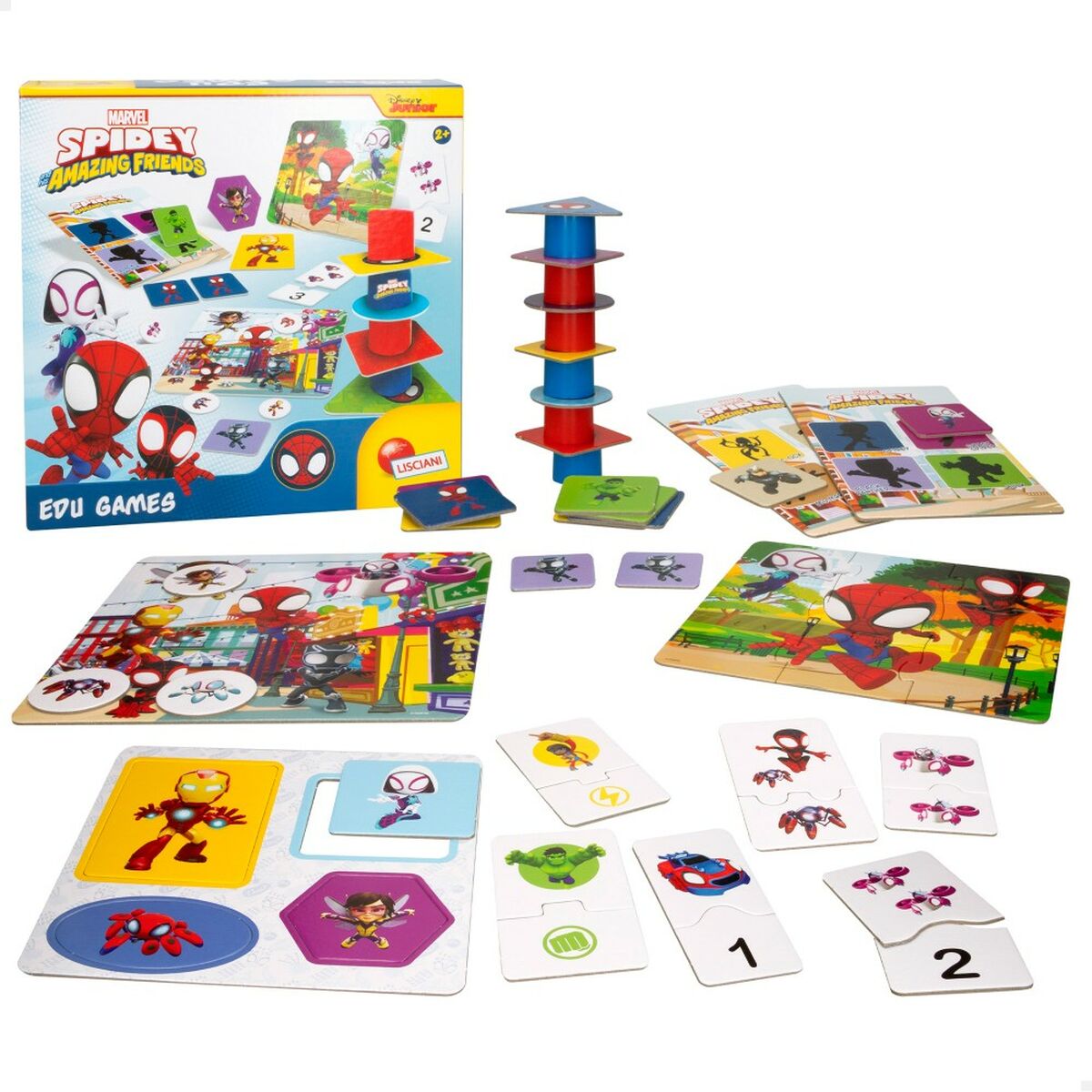 Educational Game Spidey 24,5 x 0,2 x 24,5 cm (6 Units) 10-in-1-6