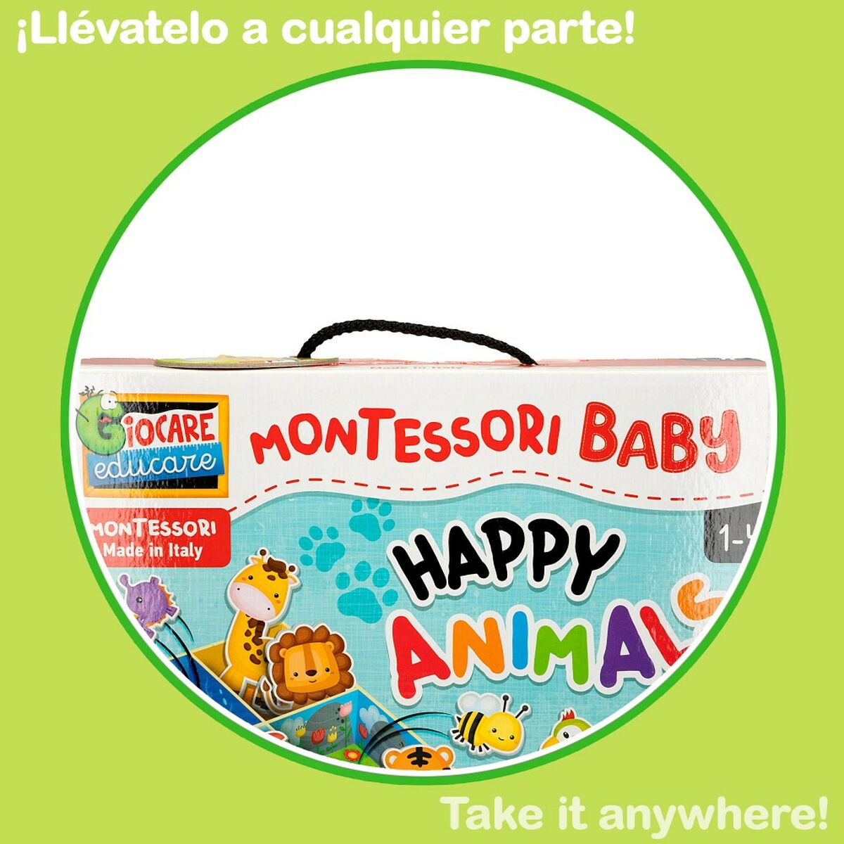 Educational Game Lisciani Giochi 26 x 6 x 26 cm animals Montessori method 67 Pieces (6 Units)-3