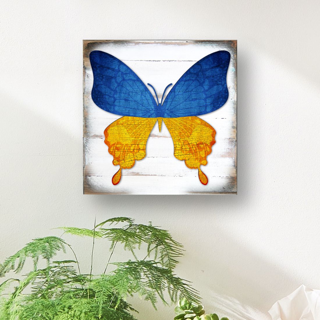 Ukraine Butterfly Wooden Decor - International Decor - 8187128B-2