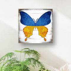 Ukraine Butterfly Wooden Decor - International Decor - 8187128B-2