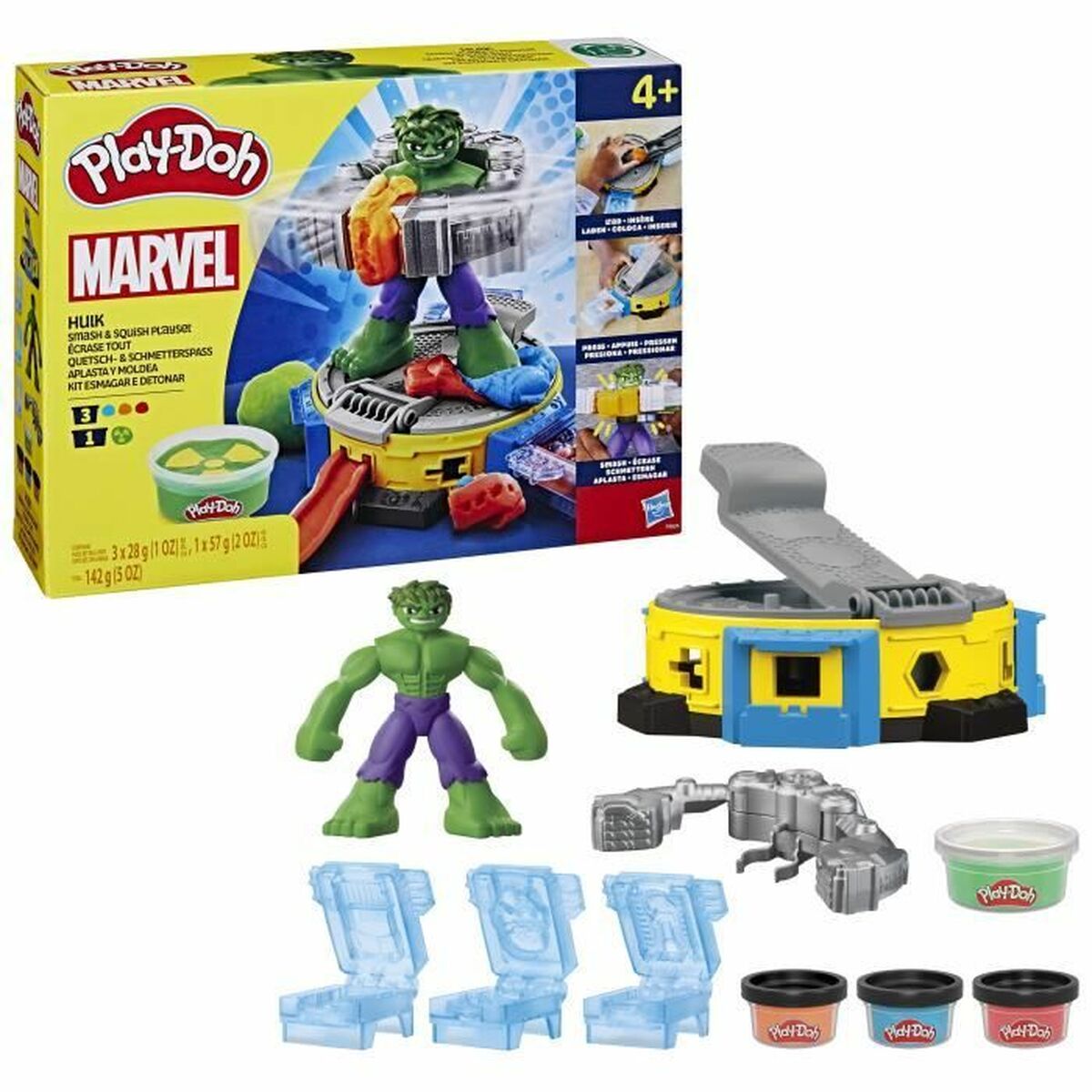 Modelling Clay Game Play-Doh Hulk Smash It All Multicolour-0