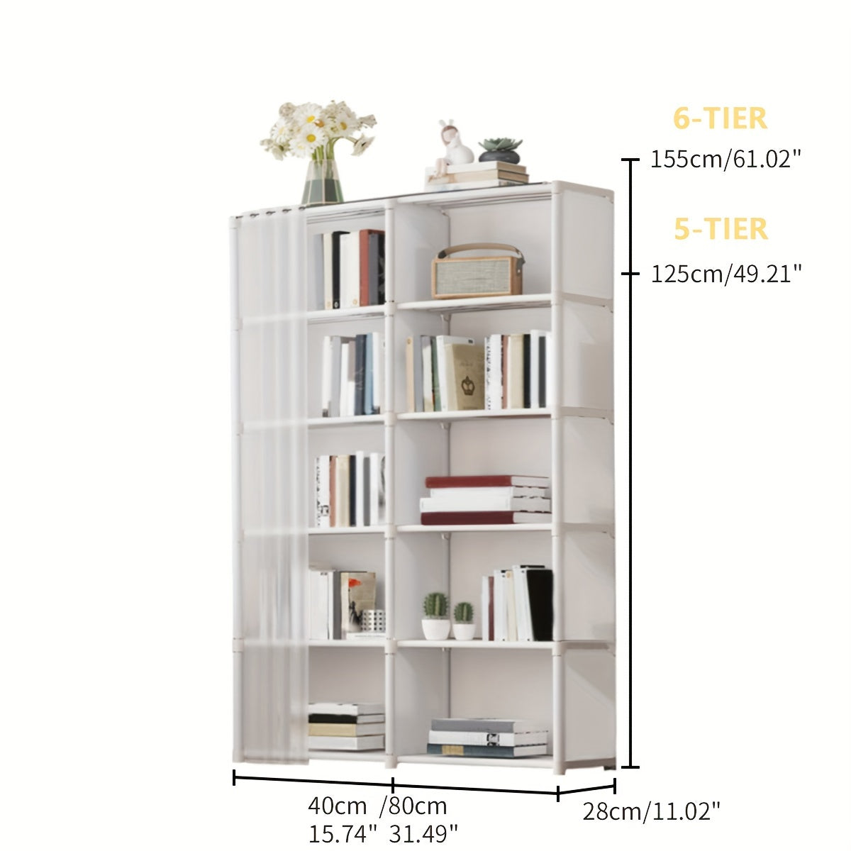 6-Tier Metal Storage Organizer for Office & Home-3