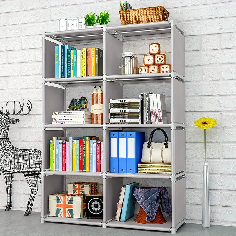 Discover the perfect blend of form and function in this double-grid bookshelf-6