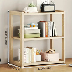 Multi-storey Wooden Bookshelves-1