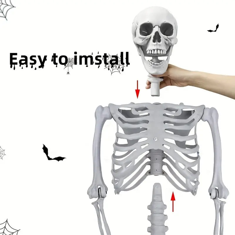 Faux Skeleton Sculpture: Spooky Halloween Decor-3