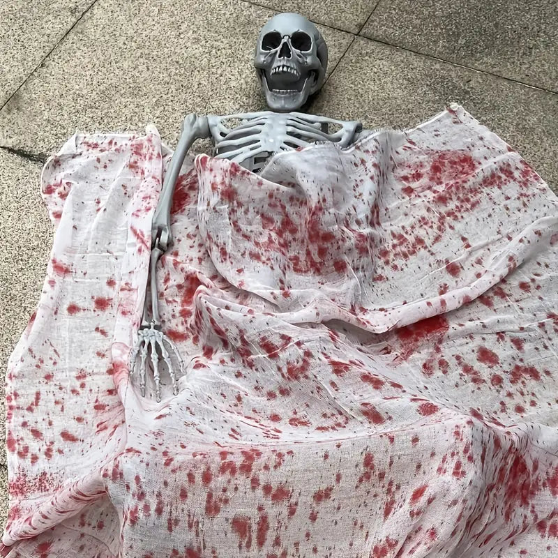 Faux Skeleton Sculpture: Spooky Halloween Decor-4