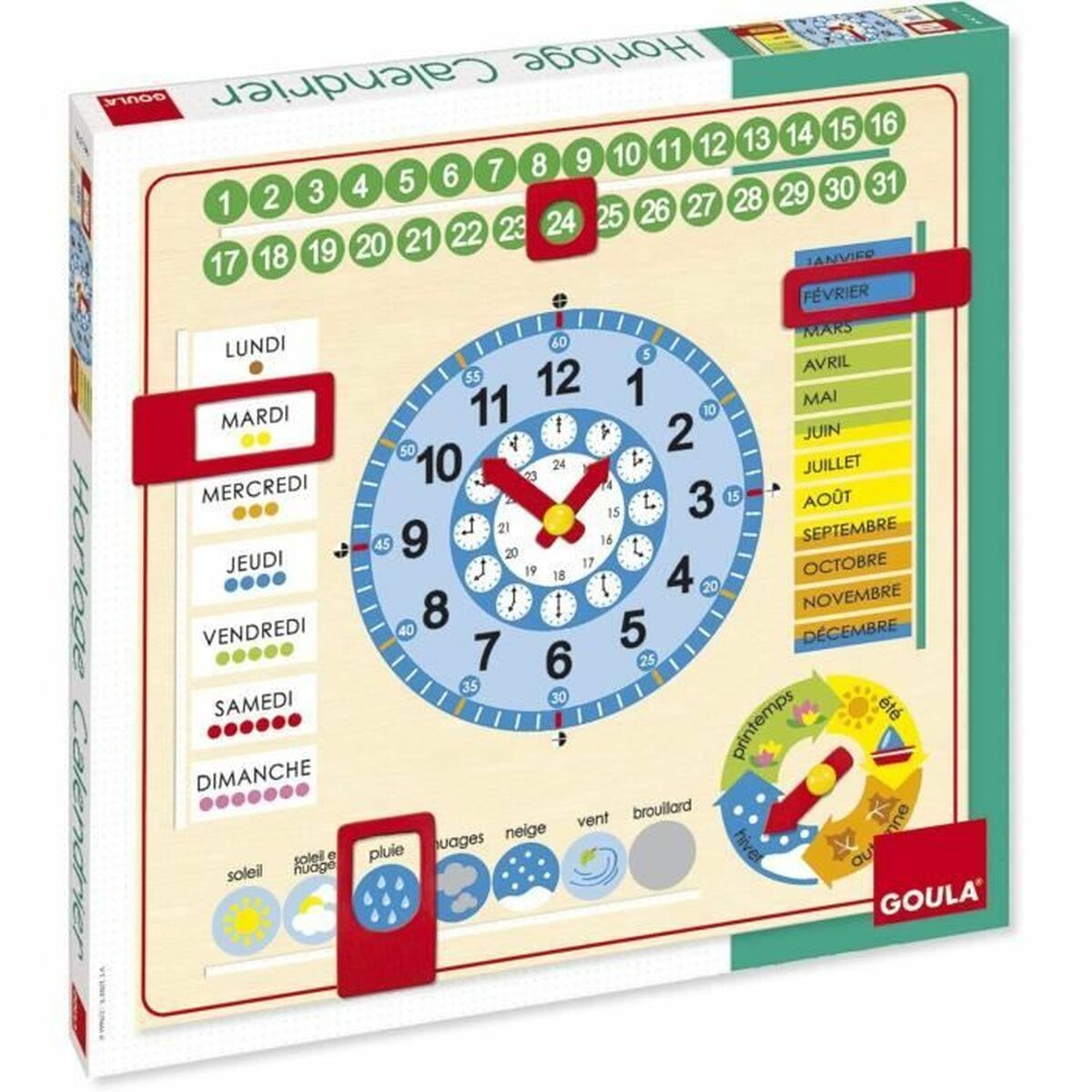 Educational Game Goula Calendar clock-1