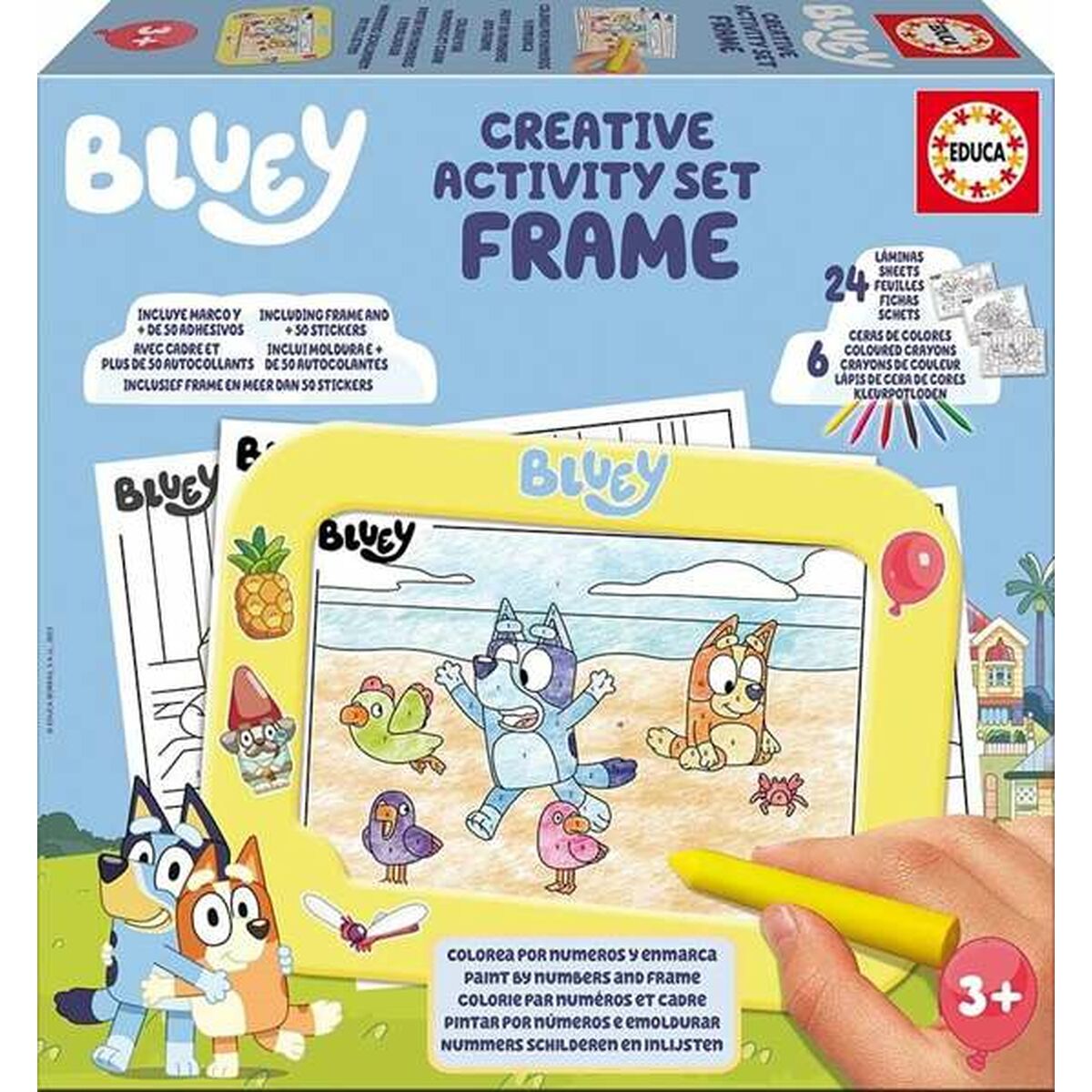 Drawing Set Educa Bluey-0