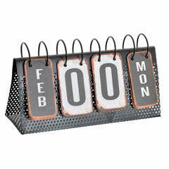 Desktop Calendar DKD Home Decor White Black 34 x 13 x 21 cm-0