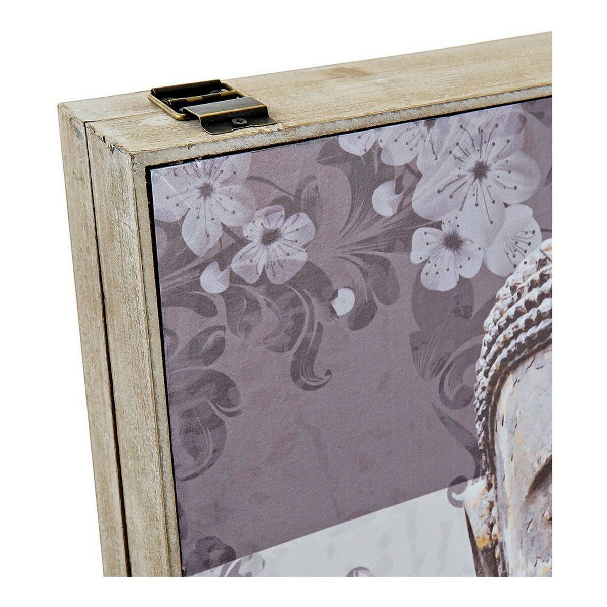 Decorative box DKD Home Decor Grey MDF Wood Buddha Counter (2 Units)-3