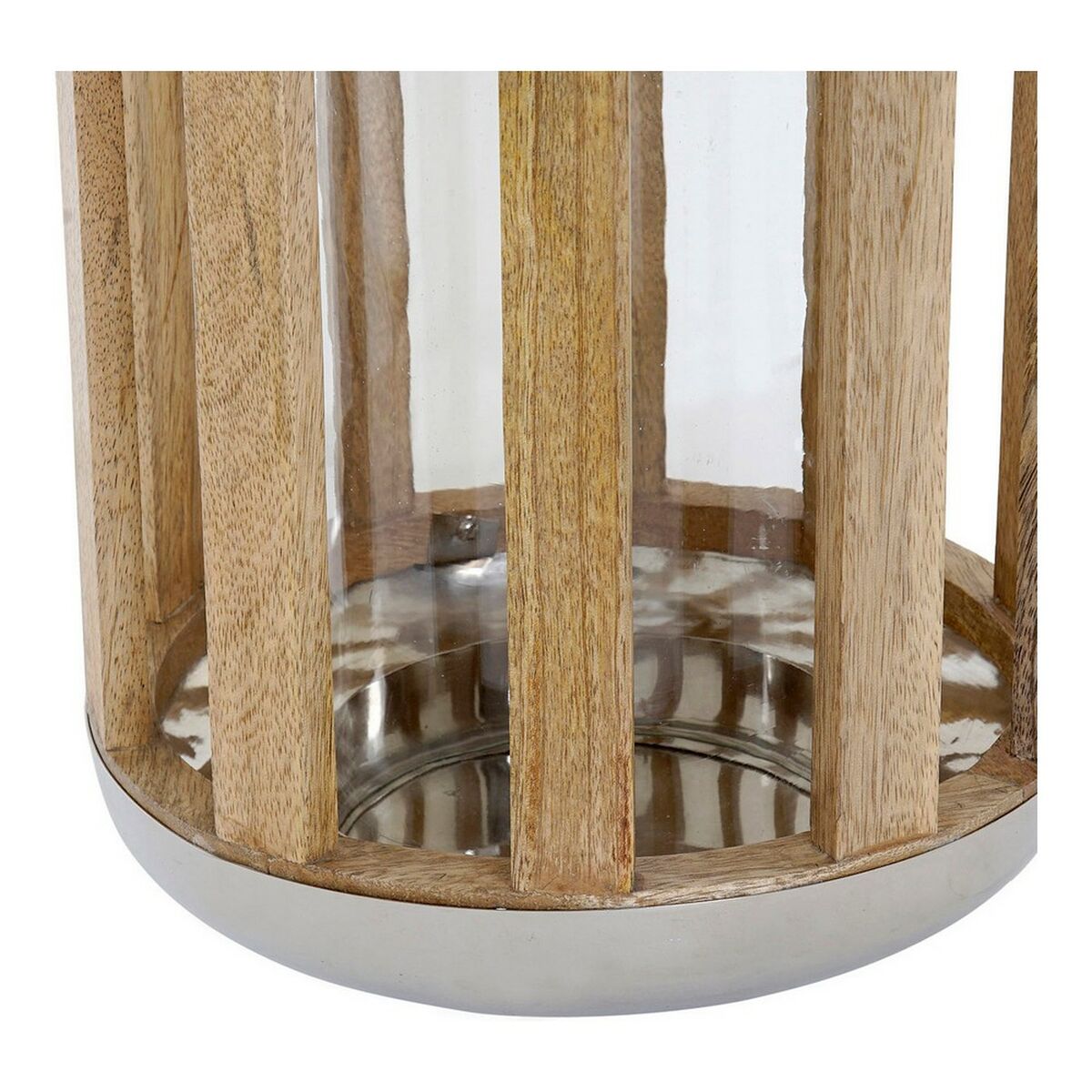 Lantern DKD Home Decor Silver Wood Metal (22 x 22 x 32 cm)-2