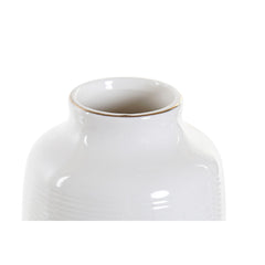 Vase DKD Home Decor White Stoneware Pompom 12 x 12 x 24 cm-2