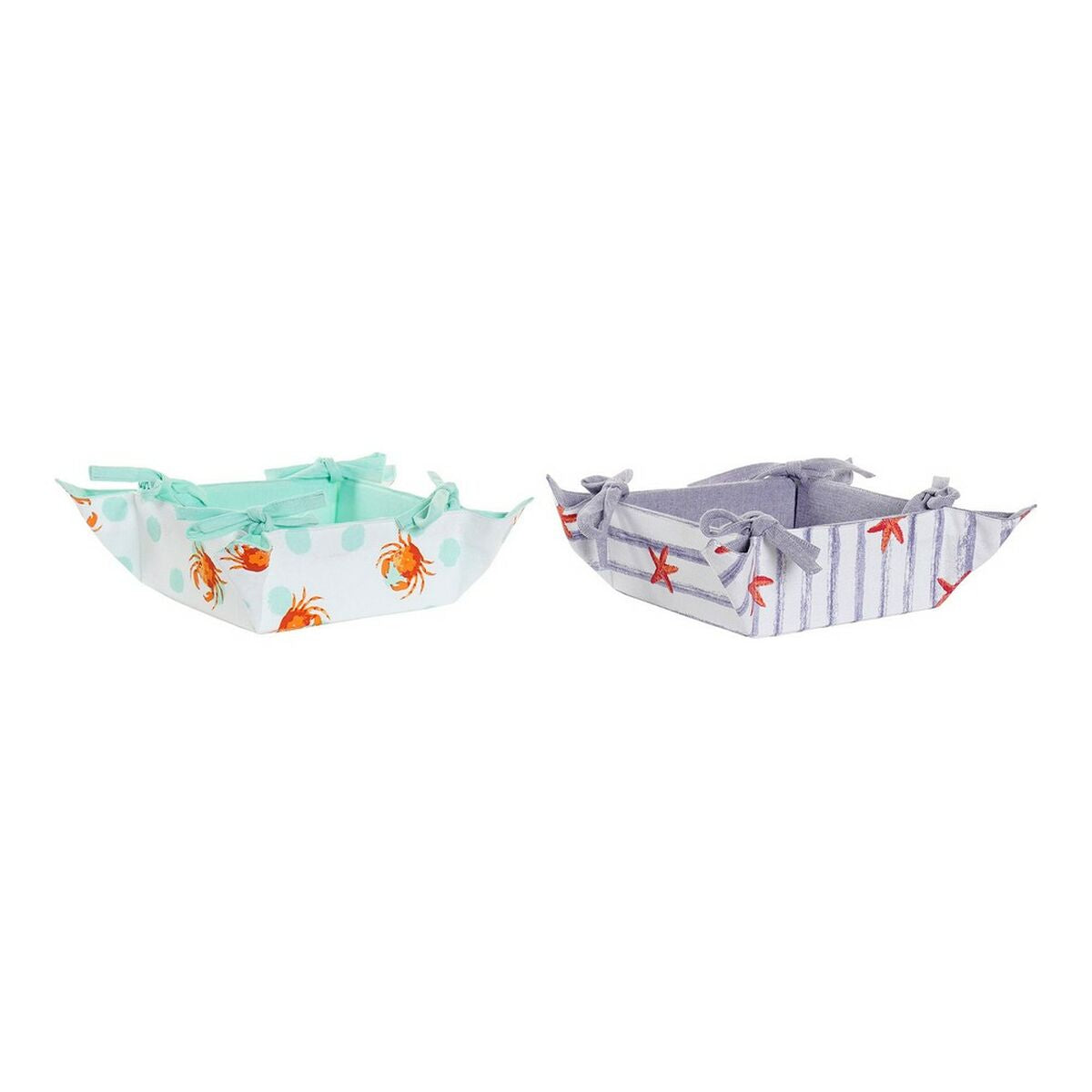 Multi-purpose basket DKD Home Decor Cotton 34 x 34 x 34 cm-0