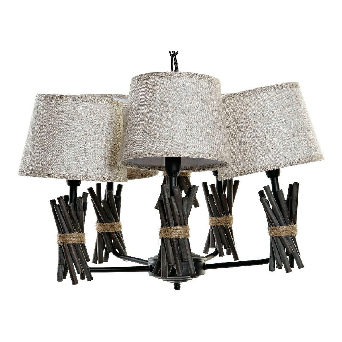 Ceiling Light DKD Home Decor Polyester Metal (55 x 55 x 100 cm)-0
