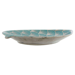 Centerpiece DKD Home Decor Turquoise Porcelain 27,5 x 16 x 3 cm-2