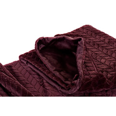 Blanket DKD Home Decor Arrows Light mauve (130 x 170 x 2 cm)-1