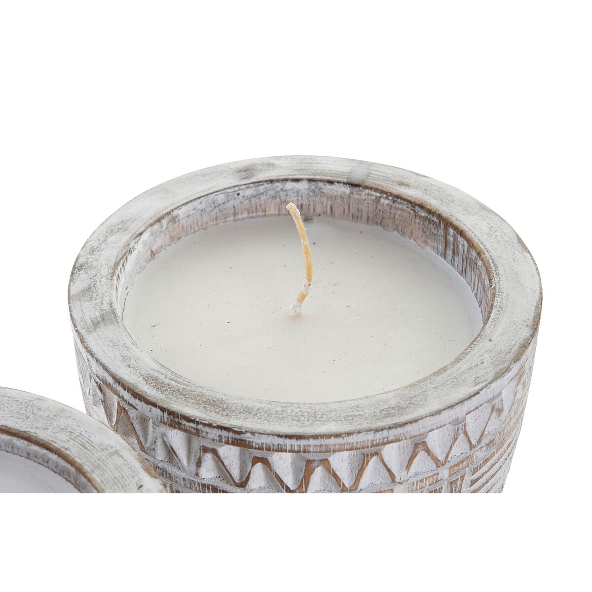 Candle DKD Home Decor Wood Wax (2 Units)-1