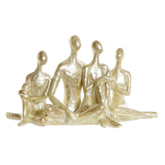 Decorative Figure DKD Home Decor Golden Family 21 x 8 x 12 cm-0