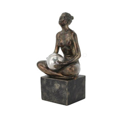 Decorative Figure DKD Home Decor Copper Gymnast 14 x 11,5 x 25,5 cm-0