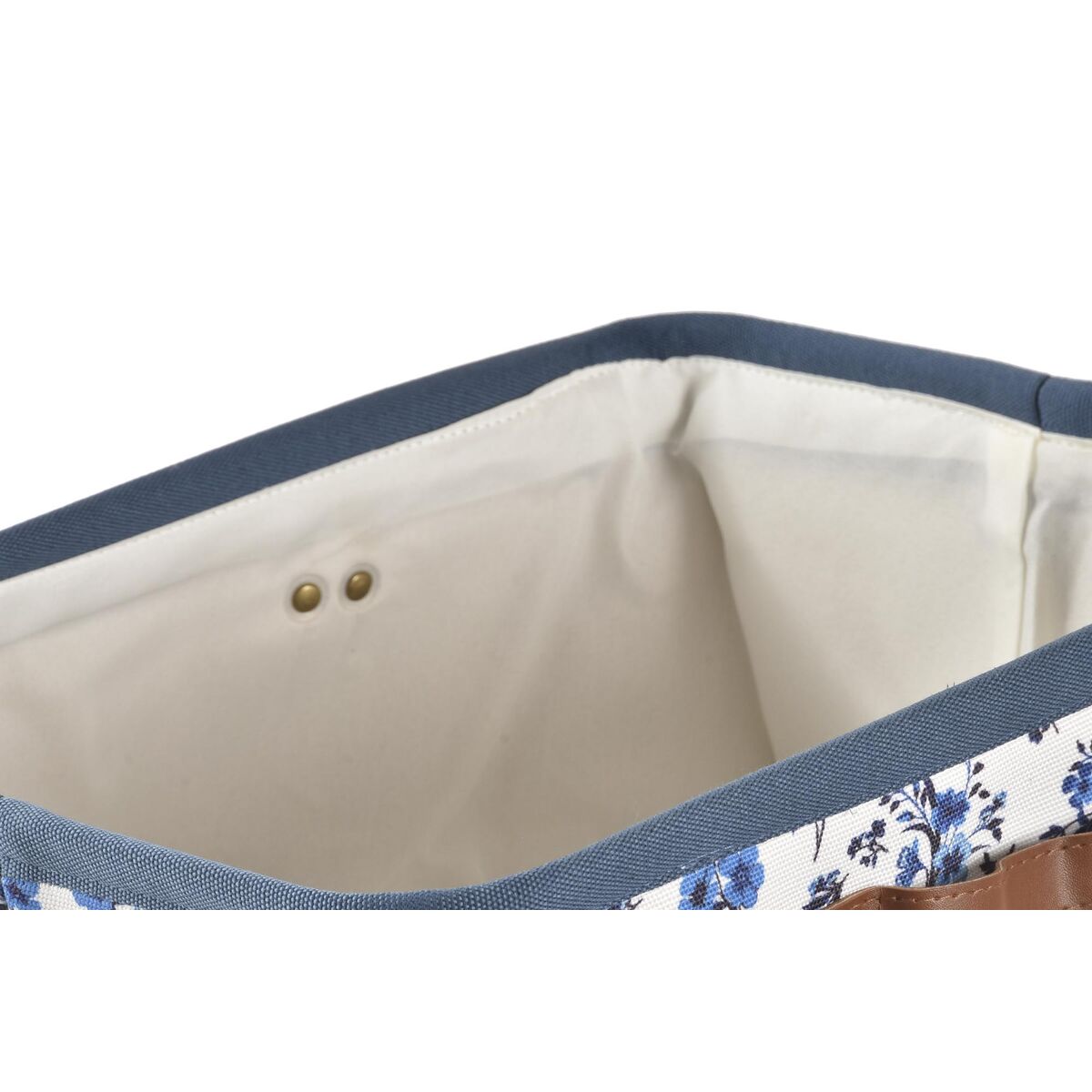Storage Box DKD Home Decor Blue White 40 x 30 x 30 cm-2