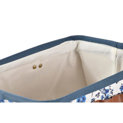 Storage Box DKD Home Decor Blue White 40 x 30 x 30 cm-2