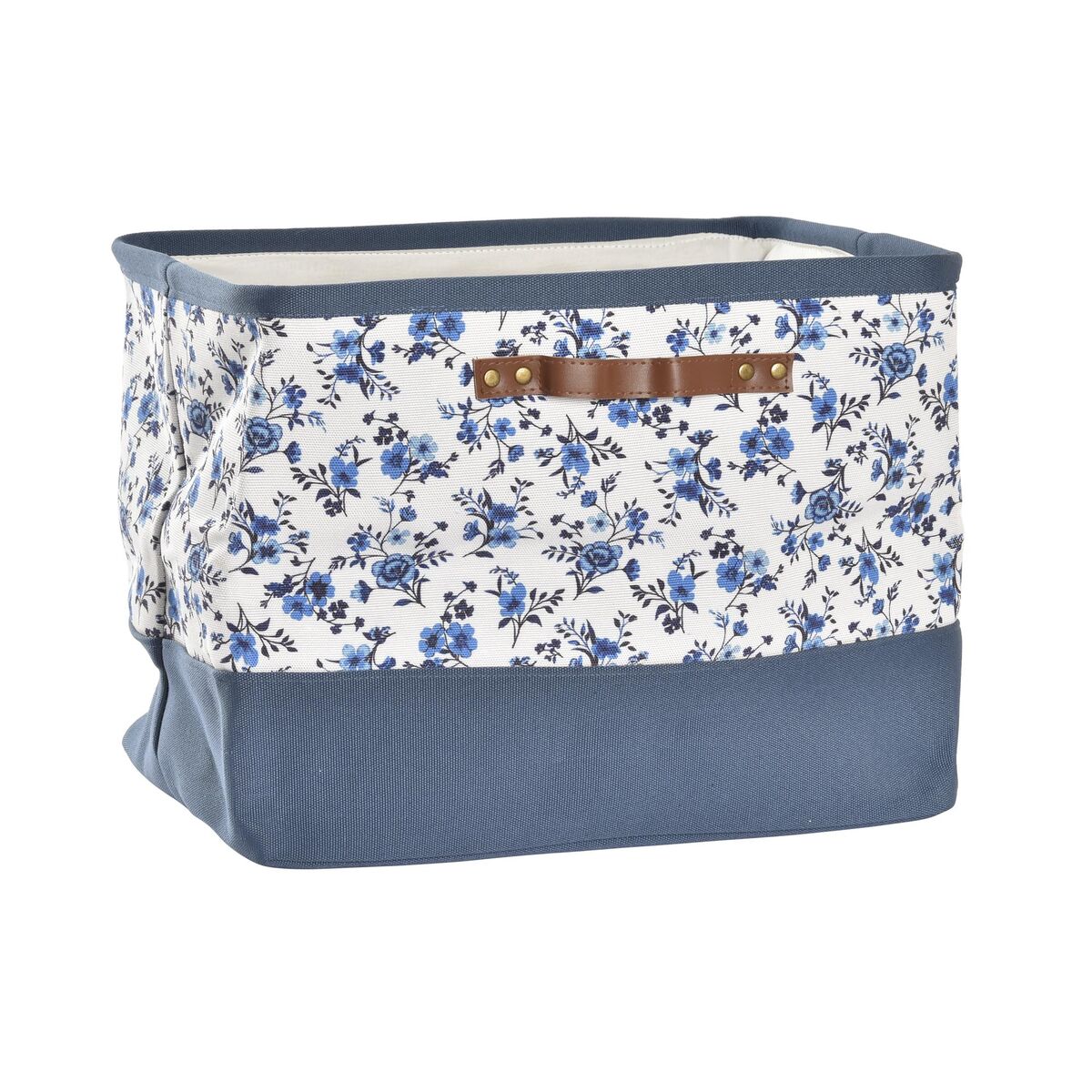 Storage Box DKD Home Decor Blue White 40 x 30 x 30 cm-0