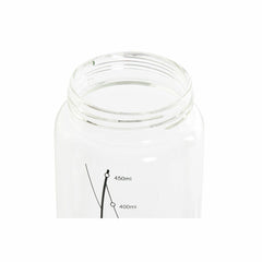 Cruet DKD Home Decor Black Transparent Stainless steel Borosilicate Glass 450 ml-1