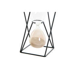 Hourglass DKD Home Decor Black Amber Terracotta 14 x 14 x 19 cm-1