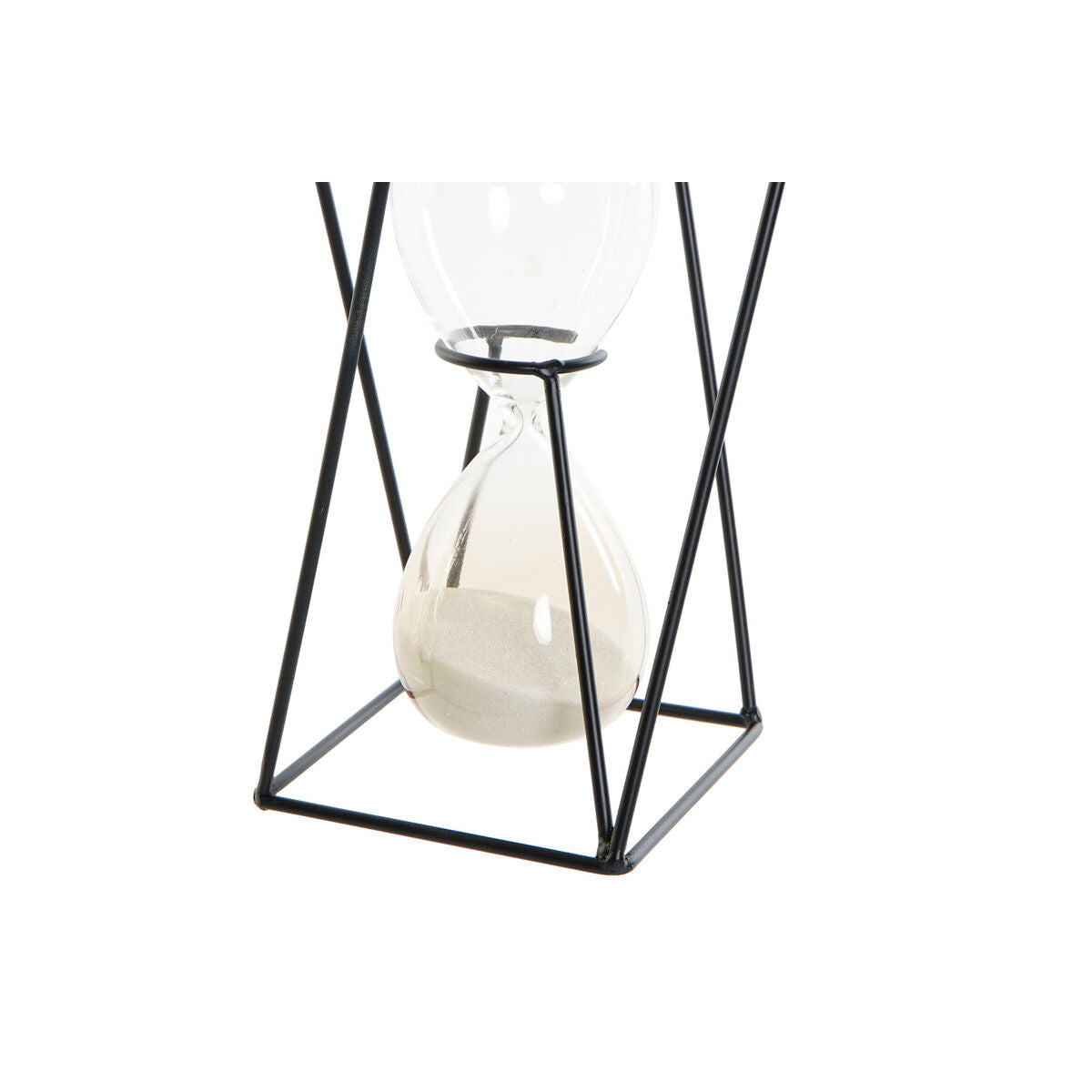 Hourglass DKD Home Decor Black Amber Terracotta 14 x 14 x 19 cm-2