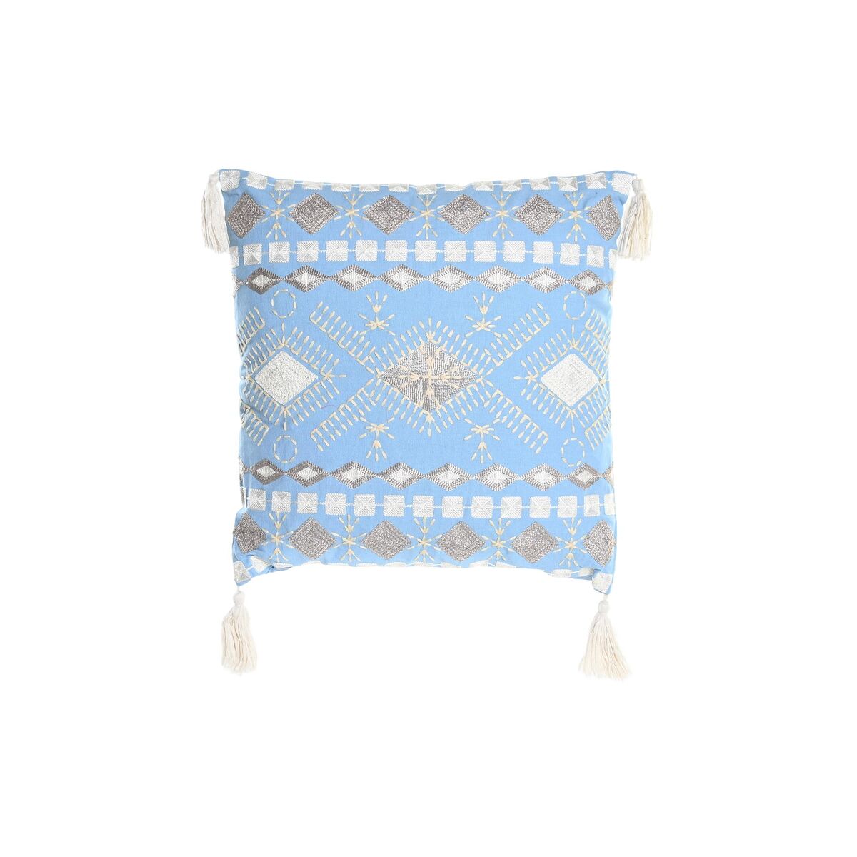 Cushion DKD Home Decor Blue White 40 x 15 x 40 cm-0