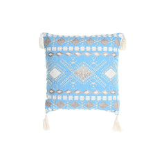 Cushion DKD Home Decor Blue White 40 x 15 x 40 cm-0