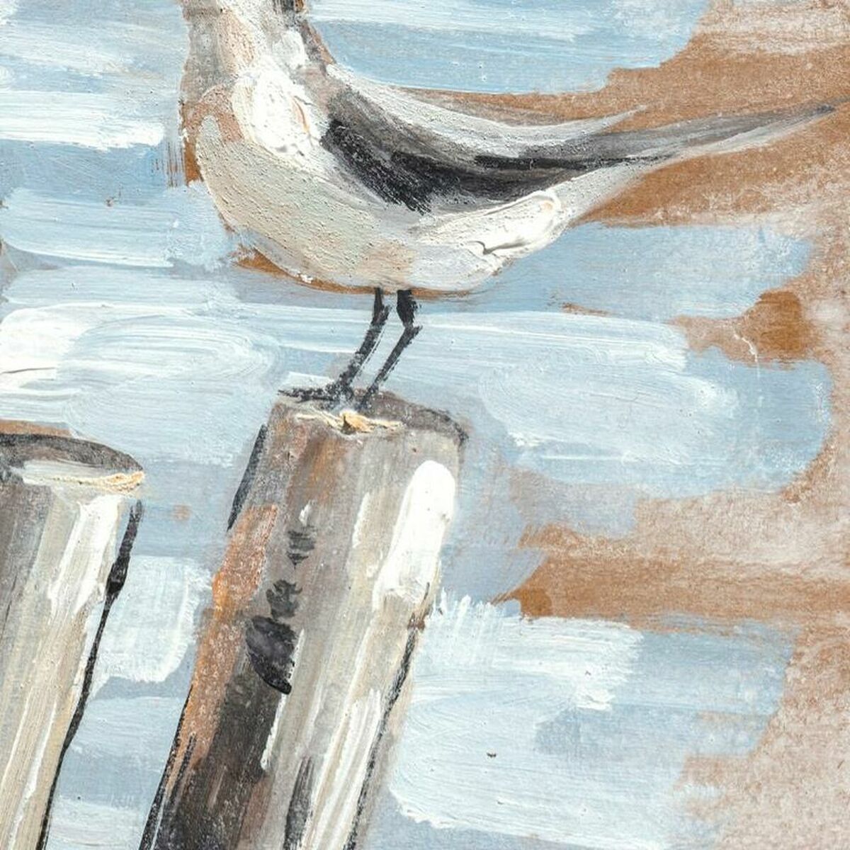 Canvas DKD Home Decor Pinewood Canvas 45 x 2,7 x 45 cm-2