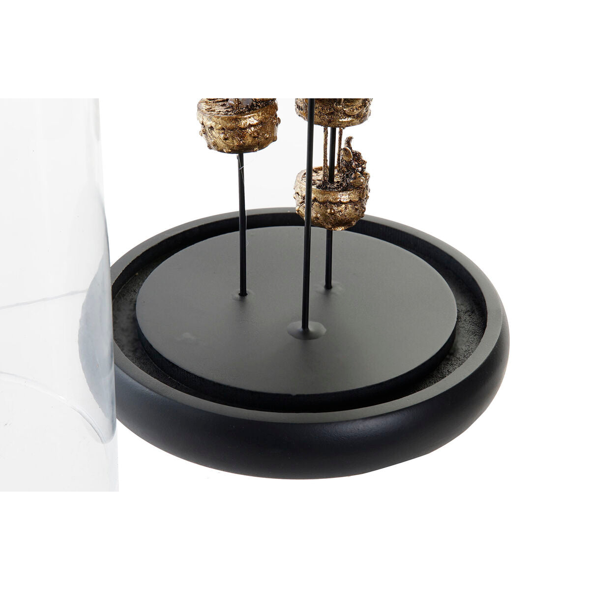 Decorative Figure DKD Home Decor Black Golden 14 x 14 x 22 cm-1