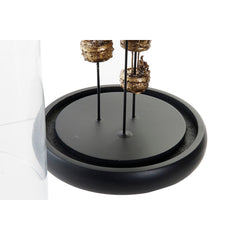Decorative Figure DKD Home Decor Black Golden 14 x 14 x 22 cm-1