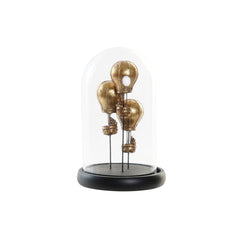 Decorative Figure DKD Home Decor Black Golden 14 x 14 x 22 cm-0