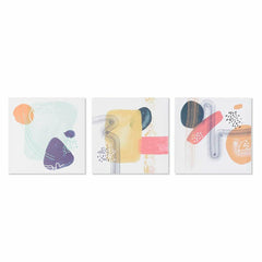 Canvas DKD Home Decor Pinewood Canvas 40 x 1,8 x 40 cm-0