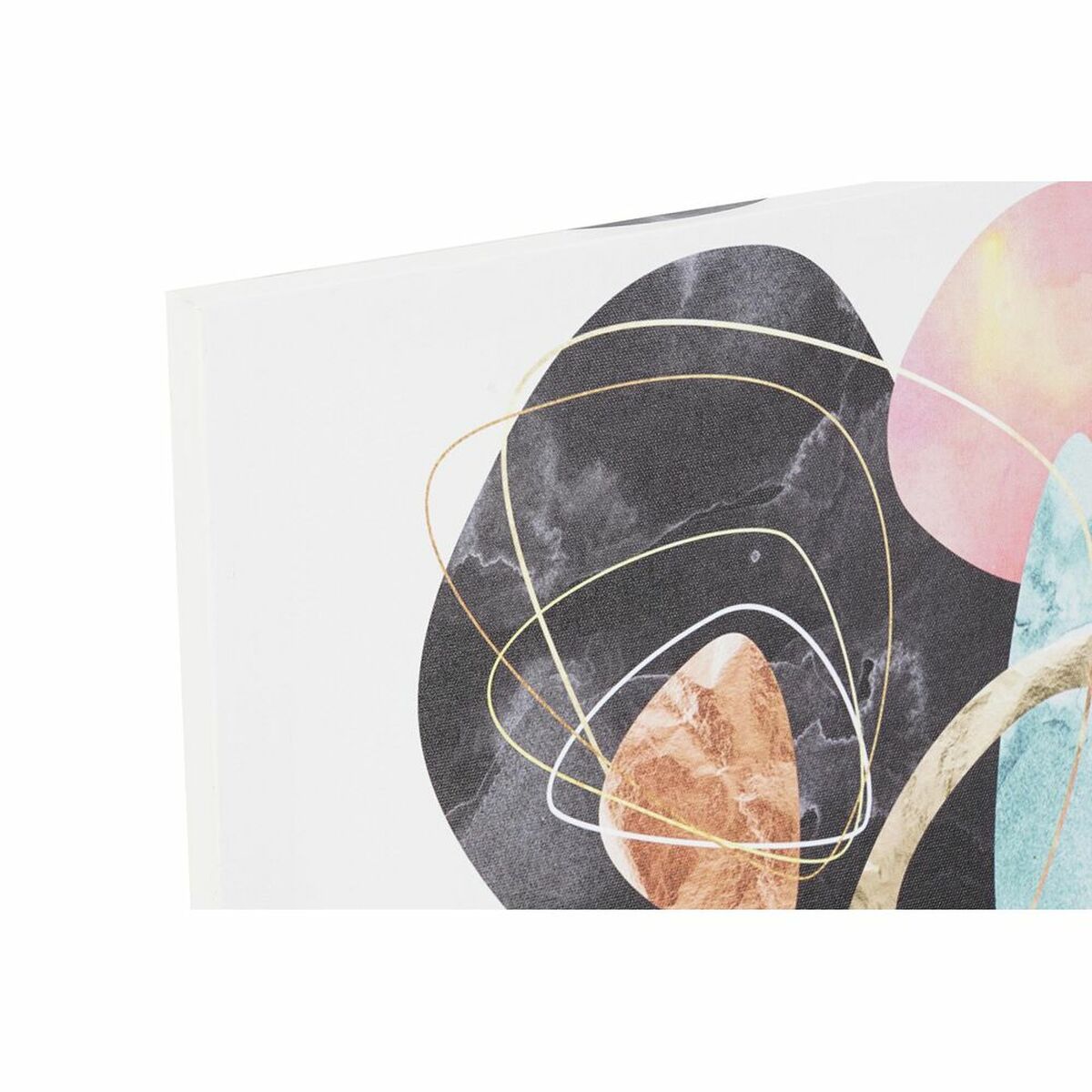 Canvas DKD Home Decor Pinewood Canvas 40 x 1,8 x 40 cm-1