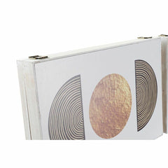 Decorative box DKD Home Decor Black Golden MDF Wood (2 Units)-1