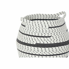 Basket set DKD Home Decor White Brown Grey Jute (2 Pieces) (2 Units)-1