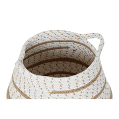 Basket set DKD Home Decor White Brown Grey Jute (2 Pieces) (2 Units)-3