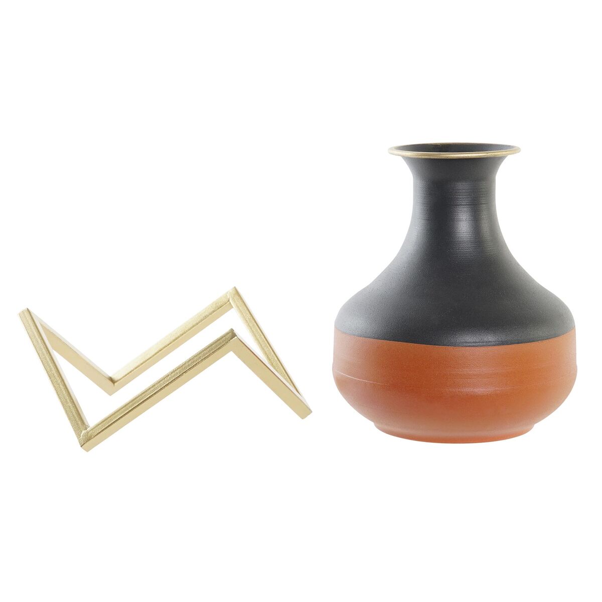 Vase DKD Home Decor Multicolour Metal Modern 20 x 20 x 23 cm-1